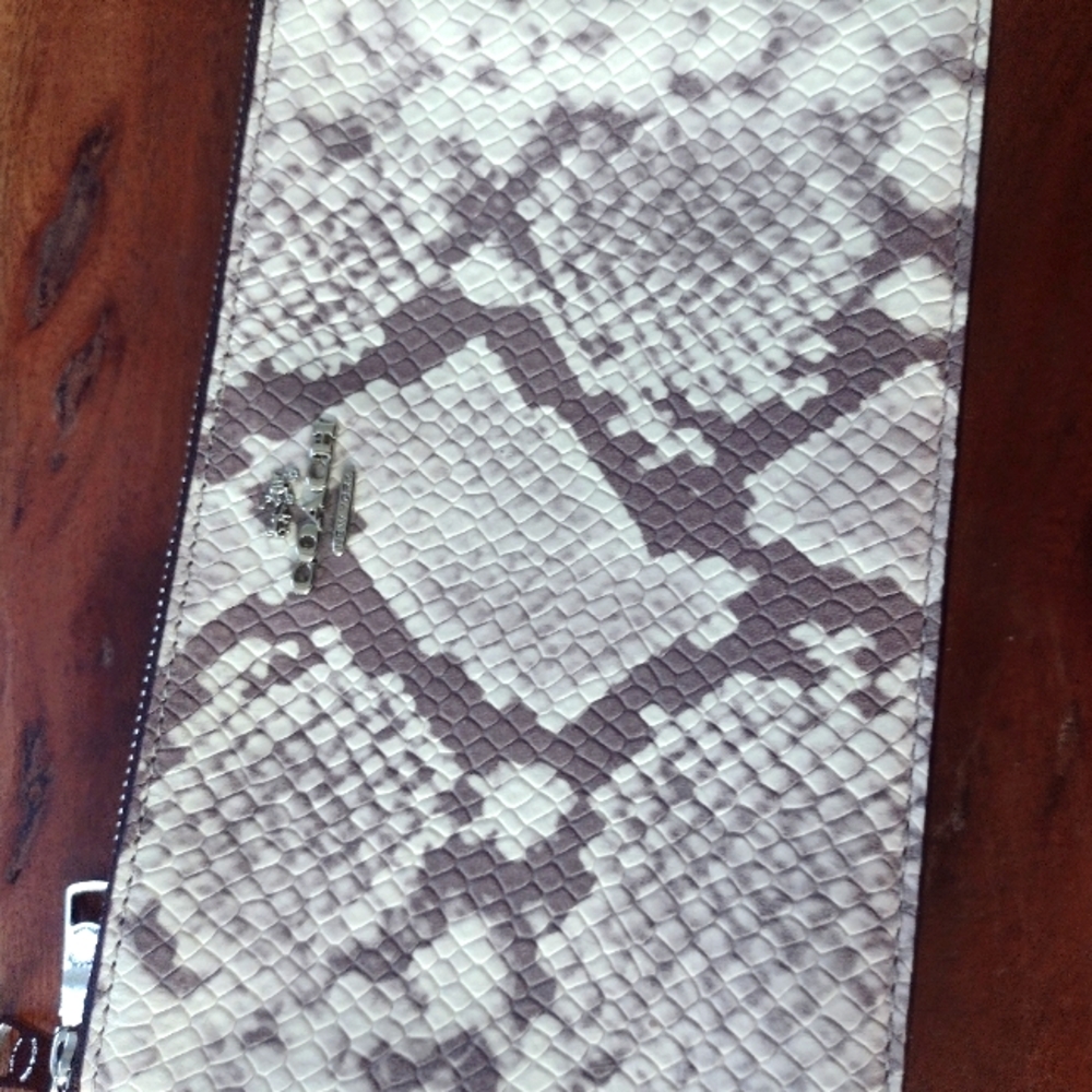 Coach Exotic Python Crosby Clutch Embossed Leather - image 4